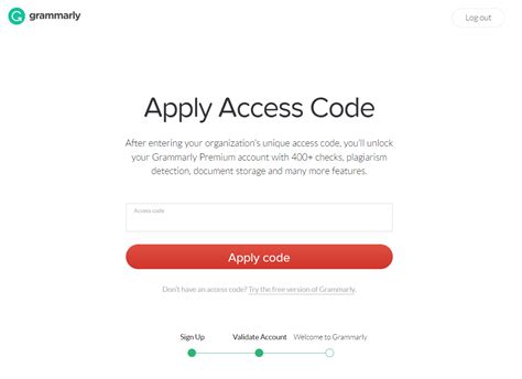 Rutgers grammarly access code - 20% Off Grammarly Premium. Get now. Get FREE, instant access to student discount. Join us today, and start saving with big retailers like Levi's, ASOS, Express, Apple, Hollister and more….